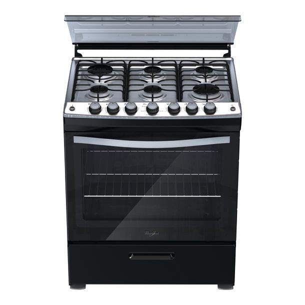 ESTUFA DE PISO 30" NEGRA WHIRLPOOL