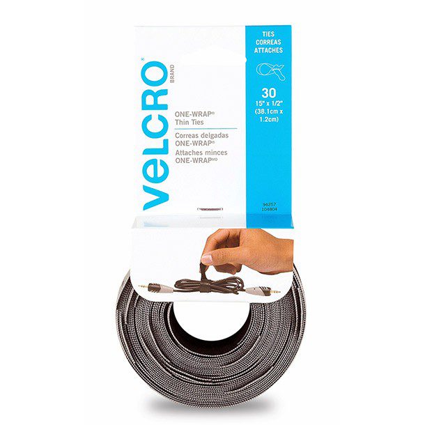 CORREAS PRECORTADAS 30 PZAS-GRIS/NEGRO