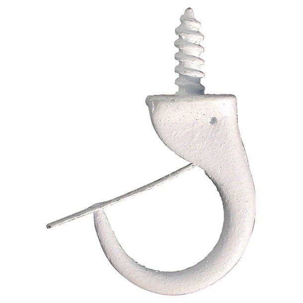GANCHO SEGURIDAD PARA TAZA 7/8' BLANCO 3 PZ