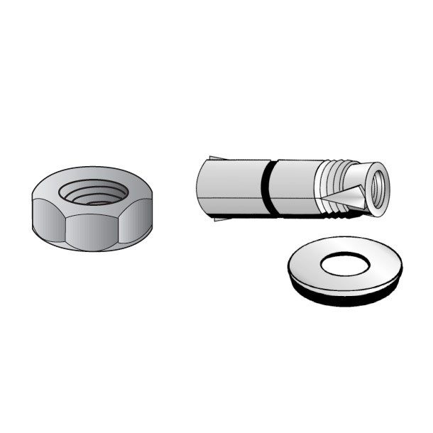 TAQUETE EXPANSOR Z C/GANCHO 1/4"