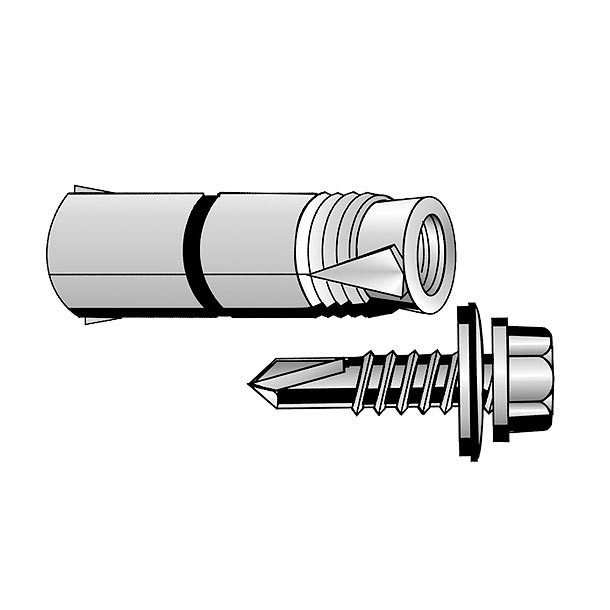 TAQUETE EXPANSOR Z C/TORNILLO 3/16